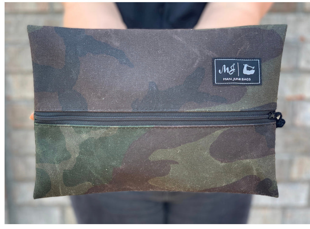 The Waxed Canvas Camo Man Bag