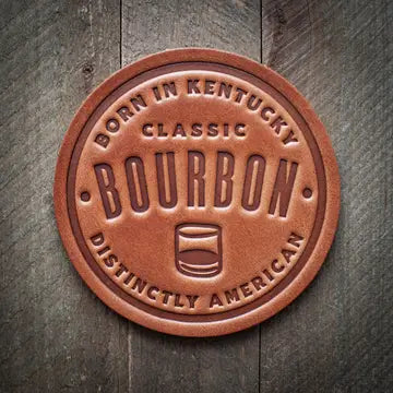 Whiskey Themed Leather Coasters [6 Styles]