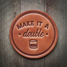 Load image into Gallery viewer, Whiskey Themed Leather Coasters [6 Styles]
