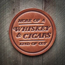 Load image into Gallery viewer, Whiskey Themed Leather Coasters [6 Styles]
